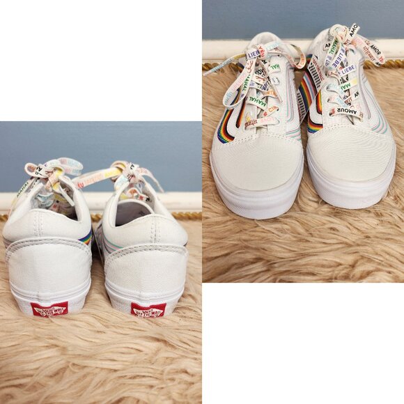 NWOBVANS OFF THE WALL "TOGETHER"  PRIDE /AWARENESS CANVAS SNEAKERS -UNISEX - Picture 5 of 6